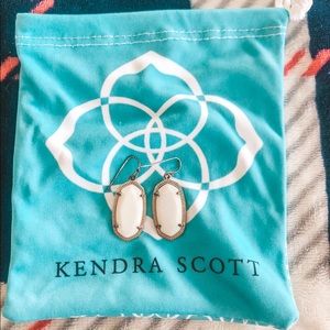 White Kendra Scott Earrings